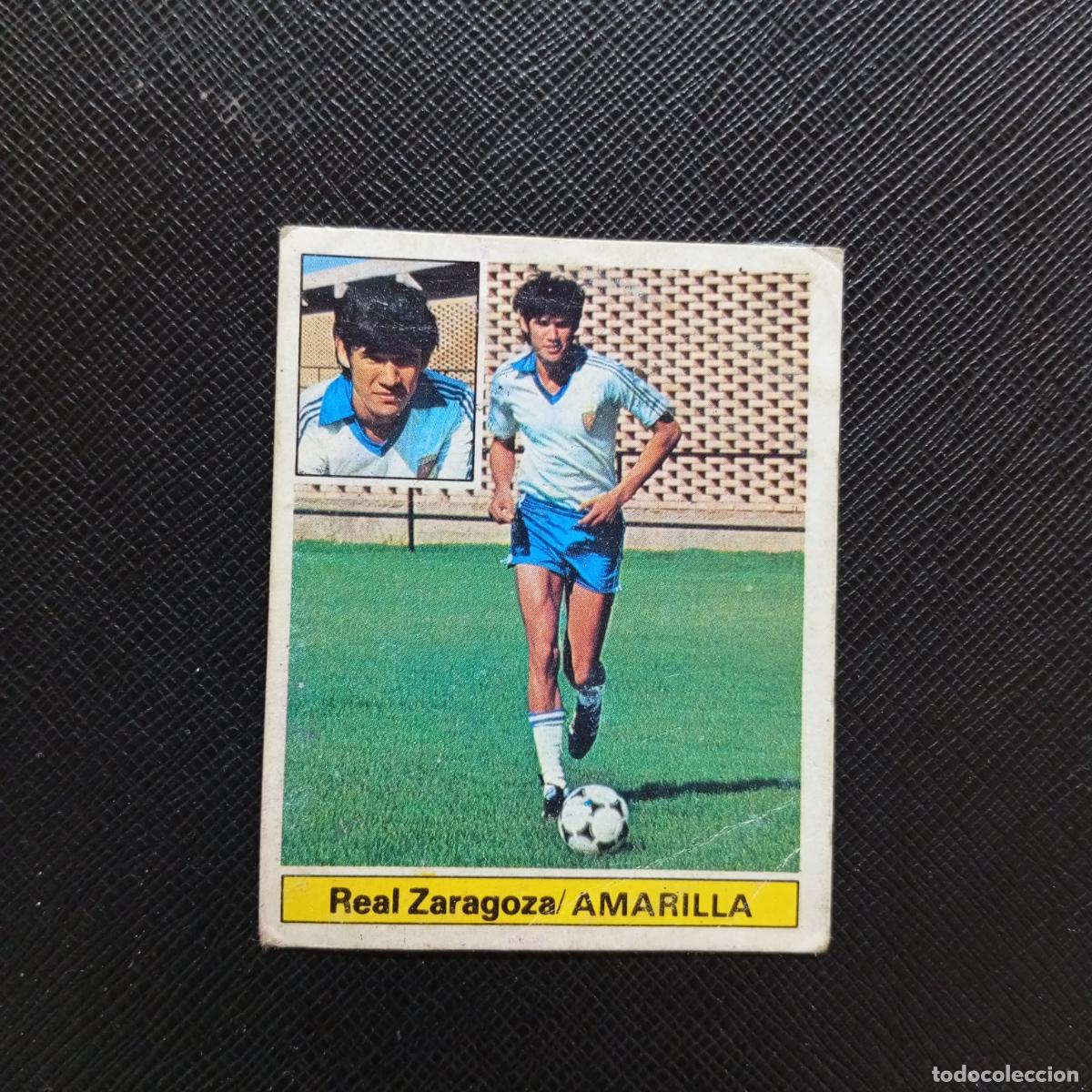 Cromos de F&uacute;tbol: AMARILLA ZARAGOZA ESTE 1981 1982 CROMO FUTBOL LIGA 81 82 - DESPEGADO - A18 PG226 COLOCA