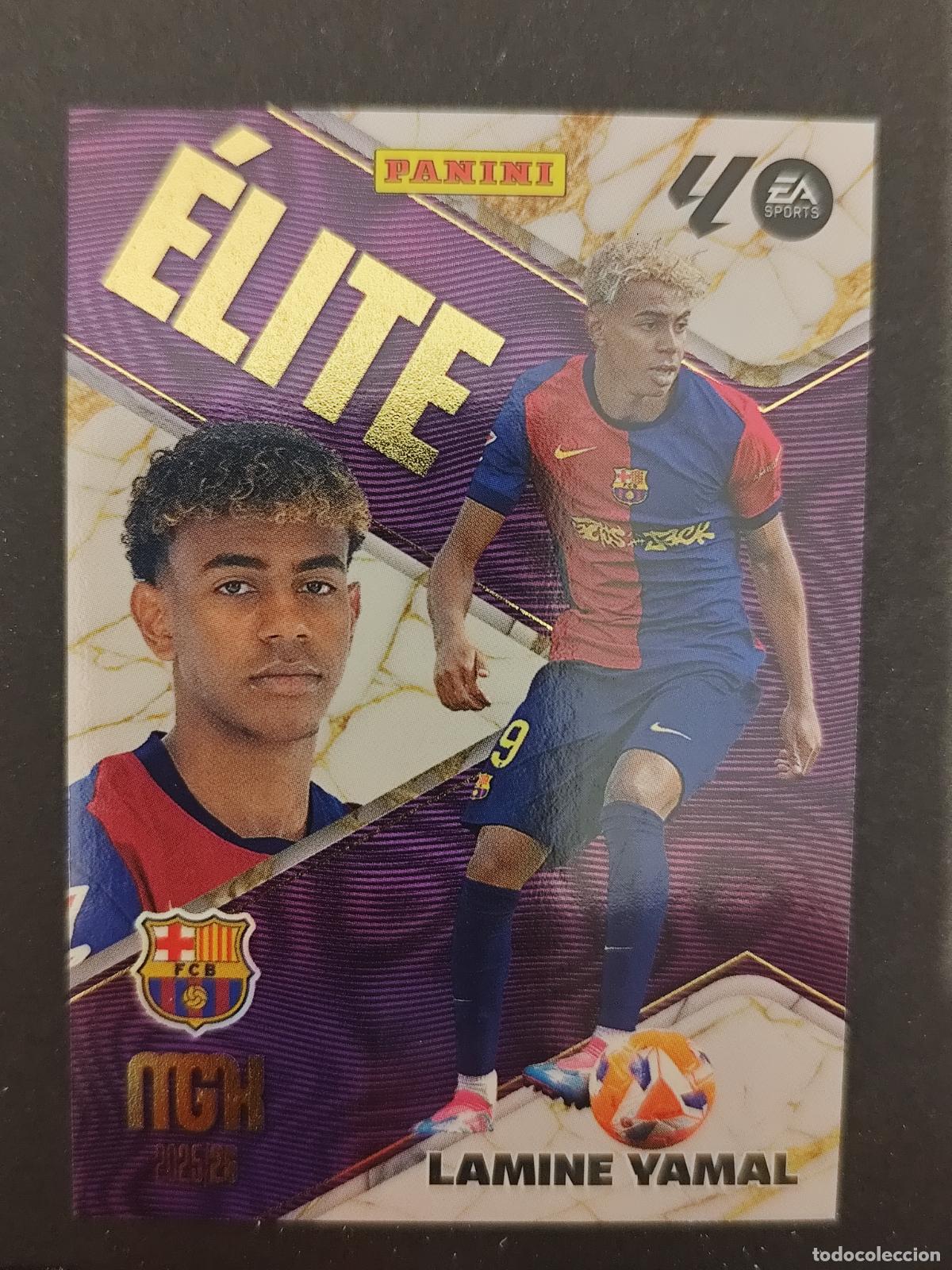 Cromos de F&uacute;tbol: 9 LAMINE YAMAL BARCELONA BAR&Ccedil;A &Eacute;LITE MEGACRACKS 2025 2026 25 26