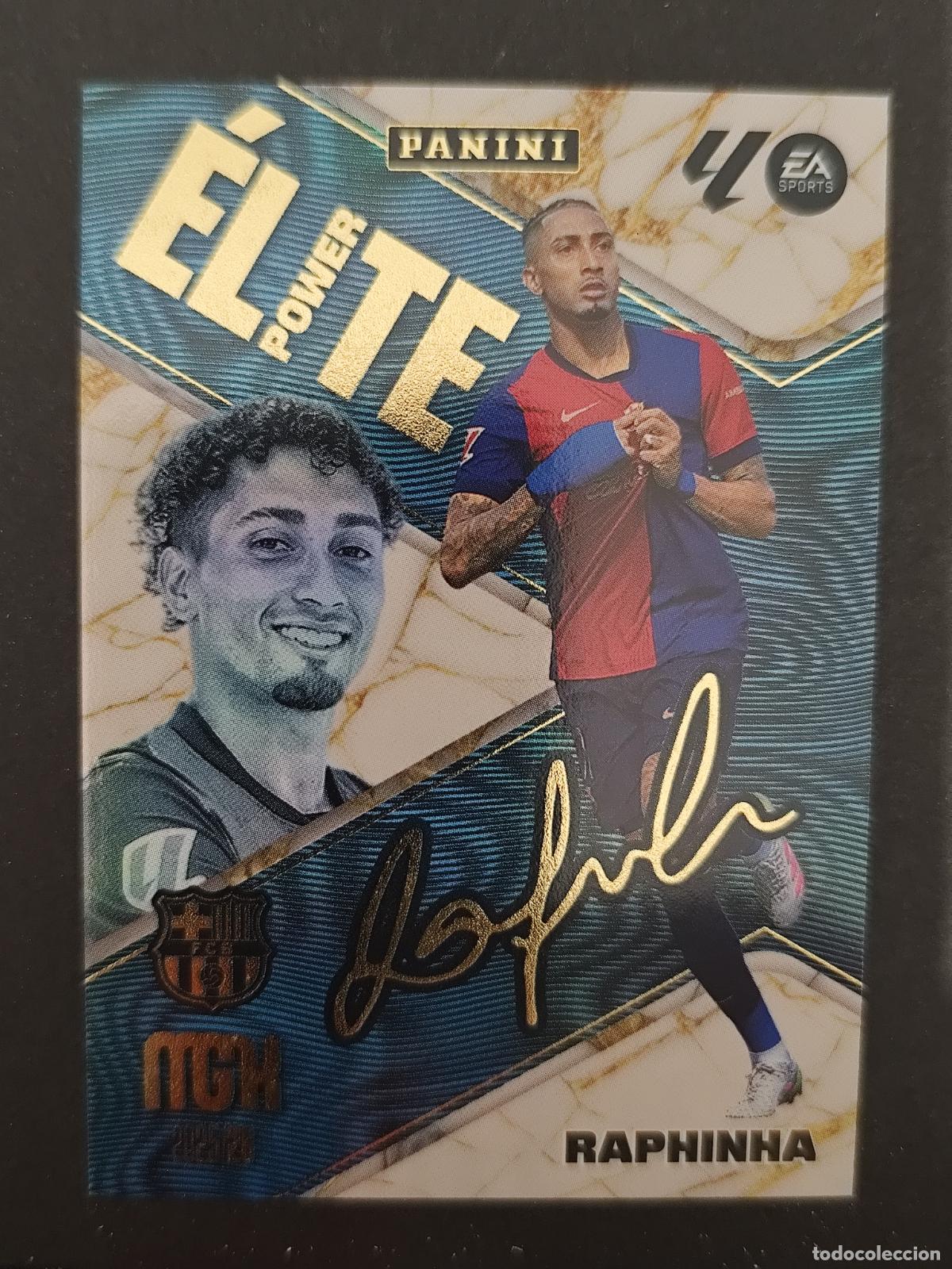 Figurine di Calcio: P16 P 16 RAPHINHA BARCELONA BAR&Ccedil;A &Eacute;LITE POWER FIRMADA MEGACRACKS 2025 2026 25 26