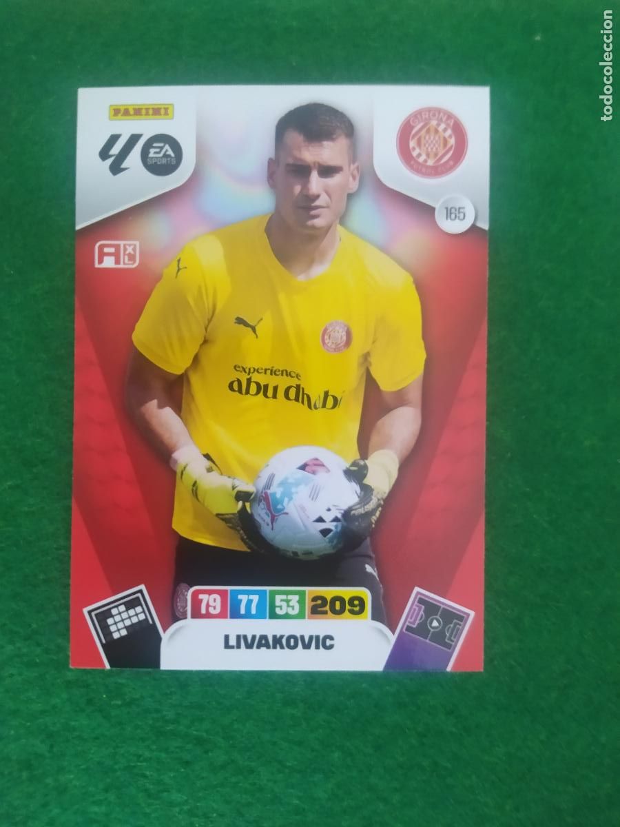 Football Stickers: adrenalyn xl 2025 2026 codigo sin activar girona n&ordm; 165 livakovic