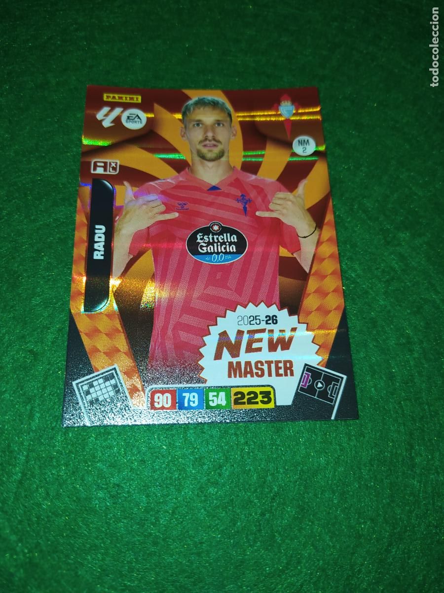 Football Stickers: adrenalyn xl 2025 2026 codigo sin activar new master radu celta de vigo