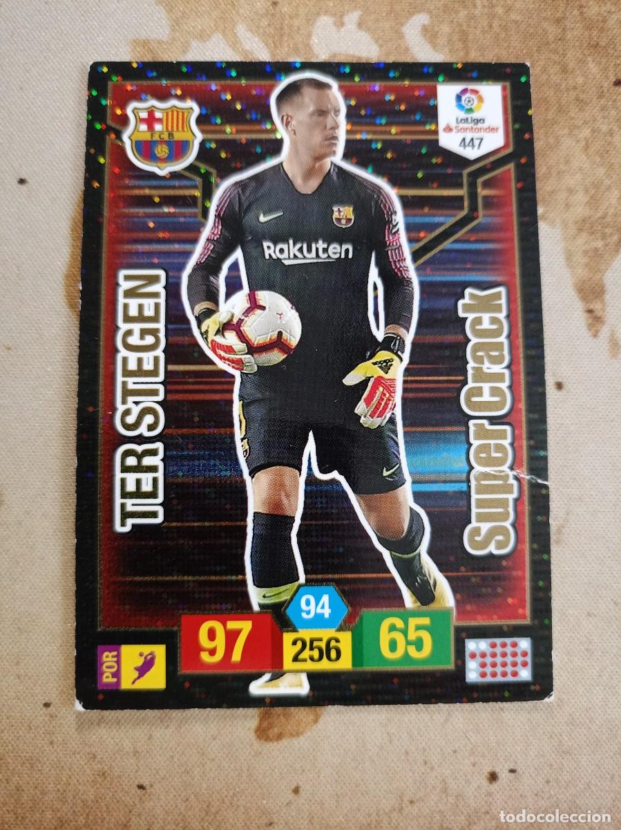 Fu&szlig;ball-Sticker: # S&uacute;per Crack 447 TER STEGEN Adrenalyn 2018-19