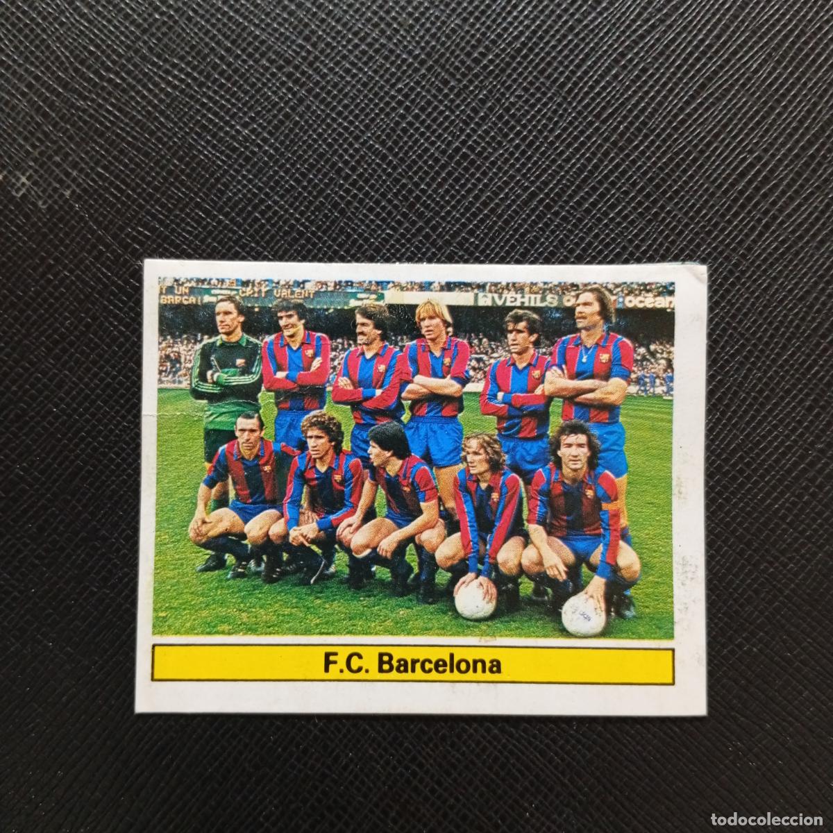 Cromos de F&uacute;tbol: BARCELONA ALINEACION ESTE 1981 1982 CROMO FUTBOL LIGA 81 82 - DESPEGADO - A18 PG262
