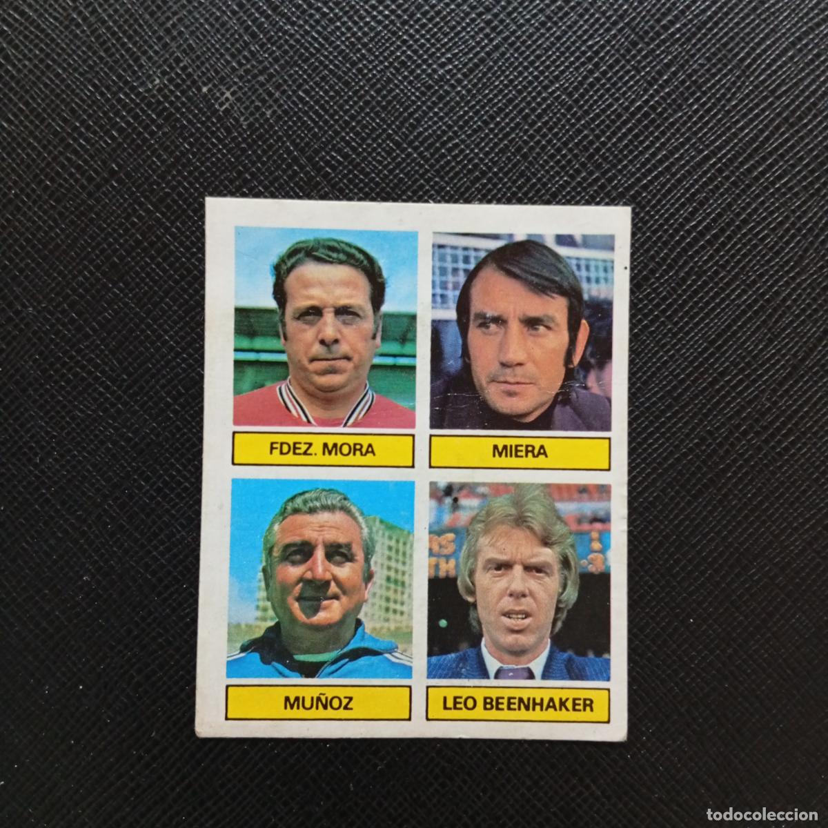 Cromos de F&uacute;tbol: MORA MIERA MU&Ntilde;OZ BEENHAKER ESTE 1981 1982 CROMO FUTBOL LIGA 81 82 - DESPEGADO - A18 PG271