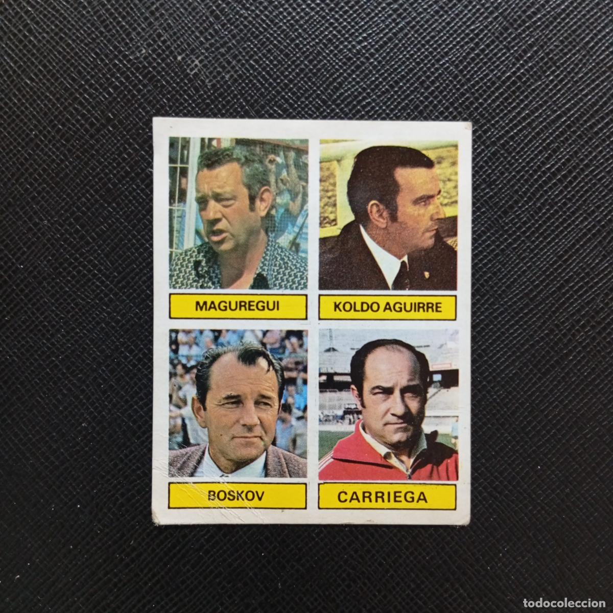 Cromos de F&uacute;tbol: BOSKOV CARRIEGA AGUIRRE MAGUREGUI ESTE 1981 1982 CROMO FUTBOL LIGA 81 82 - DESPEGADO - A18 PG271