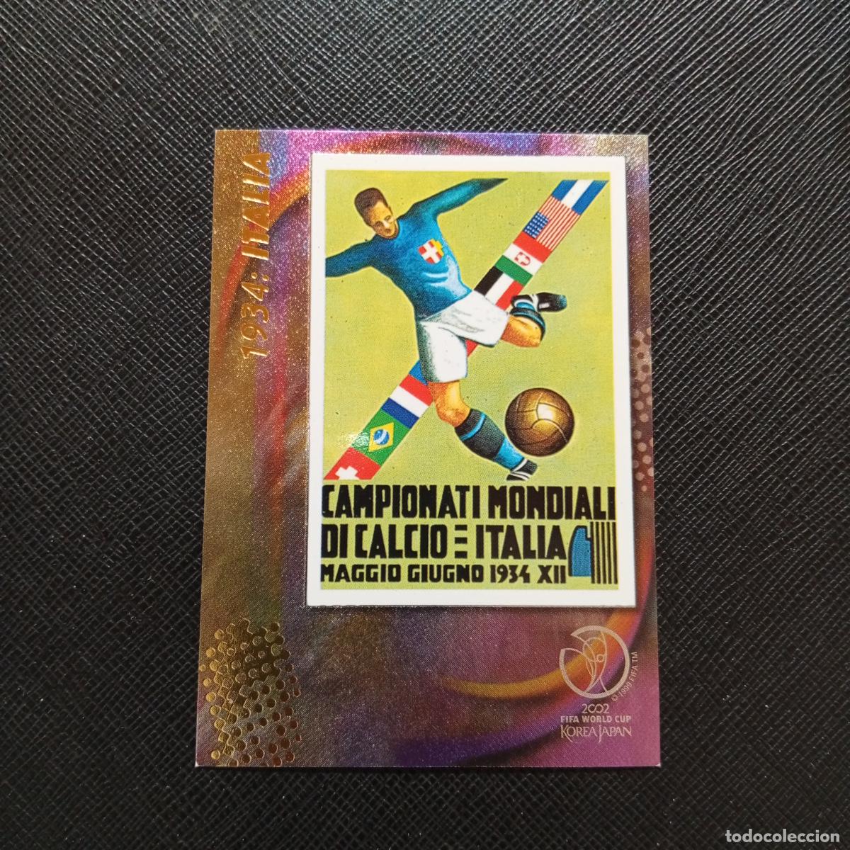 Football Stickers: 5 ITALIA 1934 LOGO PANINI TRADING CARD 2002 MUNDIAL KOREA FUTBOL 02 CROMO - A18 PG271