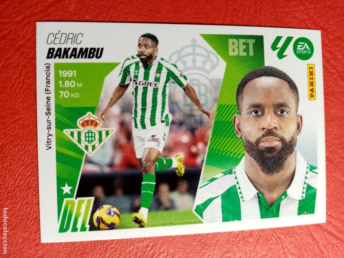 Cromos de F&uacute;tbol: N&ordm; 19 CEDRIC BAKAMBU, REAL BETIS, LIGA ESTE 2025 2026 25 26 PANINI