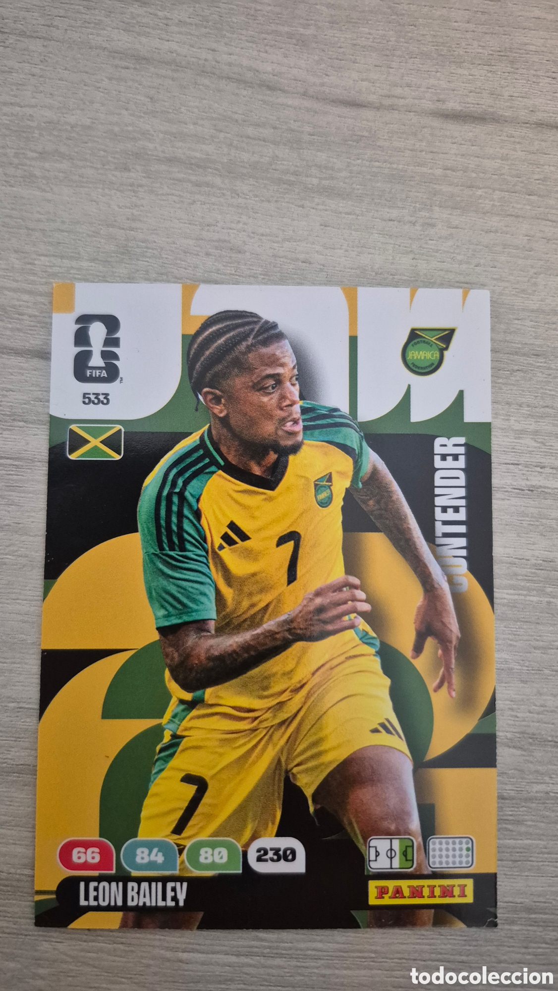Football Stickers: N&deg;533 Contender Bailey (JAM) Adrenalyn FIFA World Cup 2026
