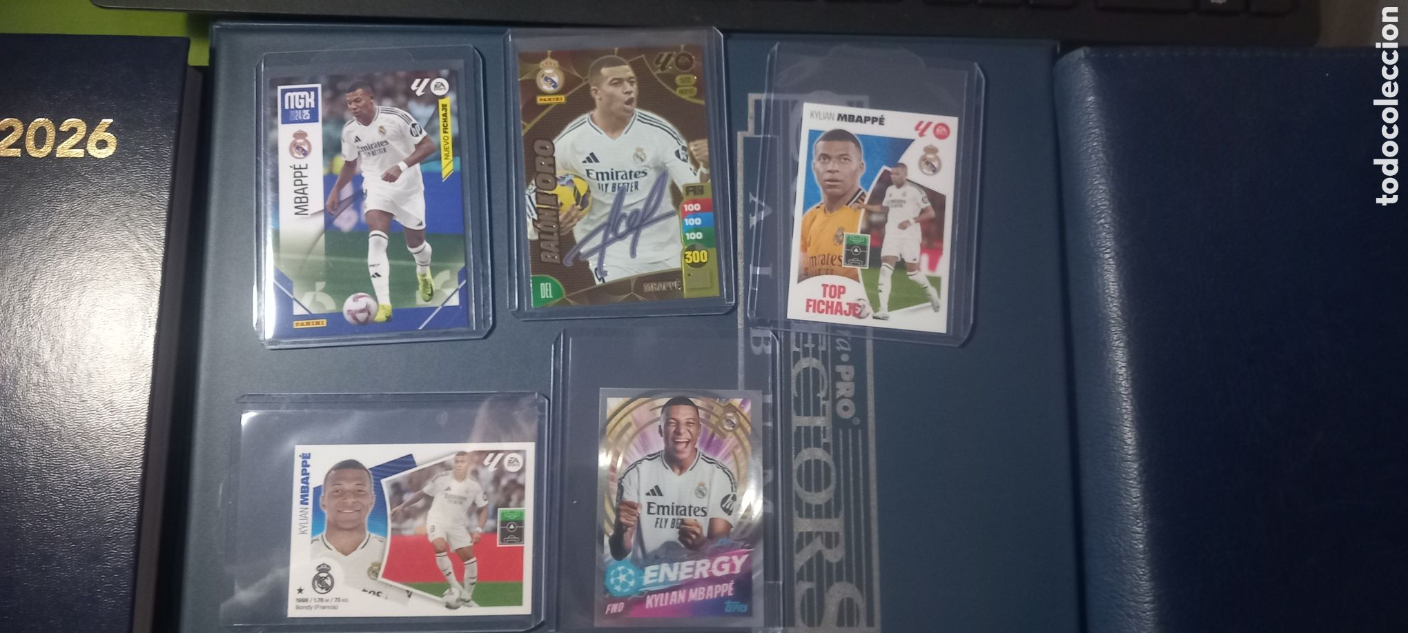 Fu&szlig;ball-Sticker: Lote 5 cards MBAPPE REAL MADRID
