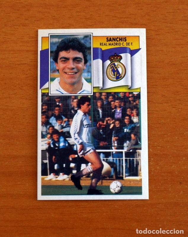 Cromos de F&uacute;tbol: Real Madrid - Sanchis - Ediciones Este Liga 1990-1991, 90-91 - Nunca pegado