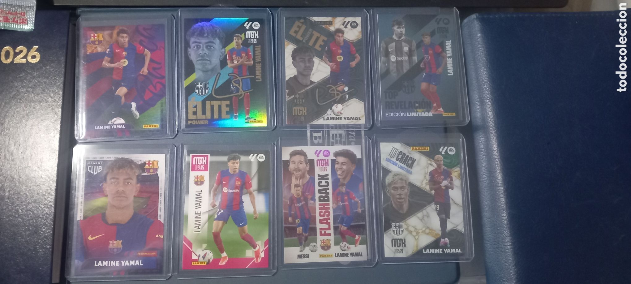 Cromos de F&uacute;tbol: Lote 8 cards LAMINE YAMAL PANINI CLUB/MGKS
