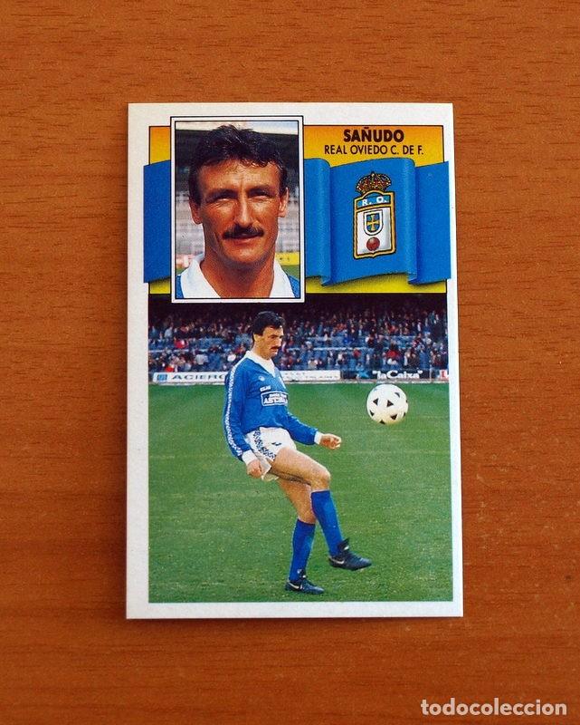 Cromos de F&uacute;tbol: Real Oviedo - Sa&ntilde;udo - Ediciones Este Liga 1990-1991, 90-91 - Nunca pegado