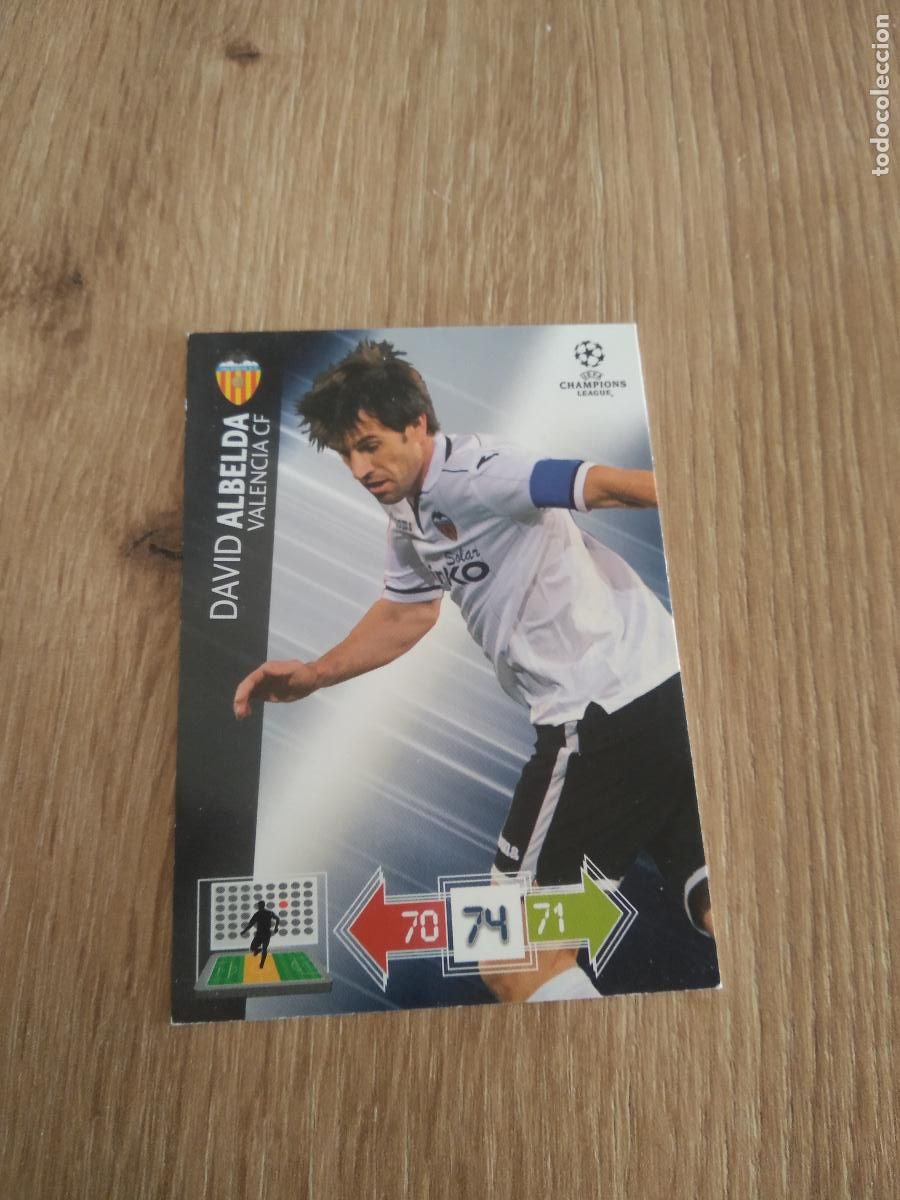 Cromos de F&uacute;tbol: ALBELDA VALENCIA CROMO FUTBOL PANINI 12-13 UEFA CHAMPIONS LEAGUE ADRENALYN 2012-2013