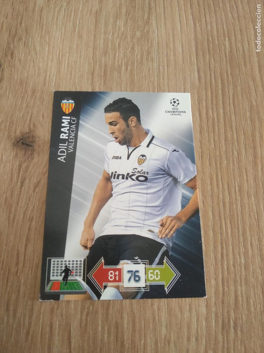 Football Stickers: RAMI VALENCIA CROMO FUTBOL PANINI 12-13 UEFA CHAMPIONS LEAGUE ADRENALYN 2012-2013