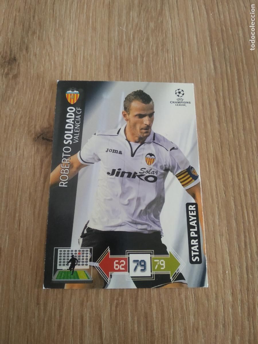 Football Stickers: SOLDADO VALENCIA CROMO FUTBOL PANINI 12-13 UEFA CHAMPIONS LEAGUE ADRENALYN 2012-2013