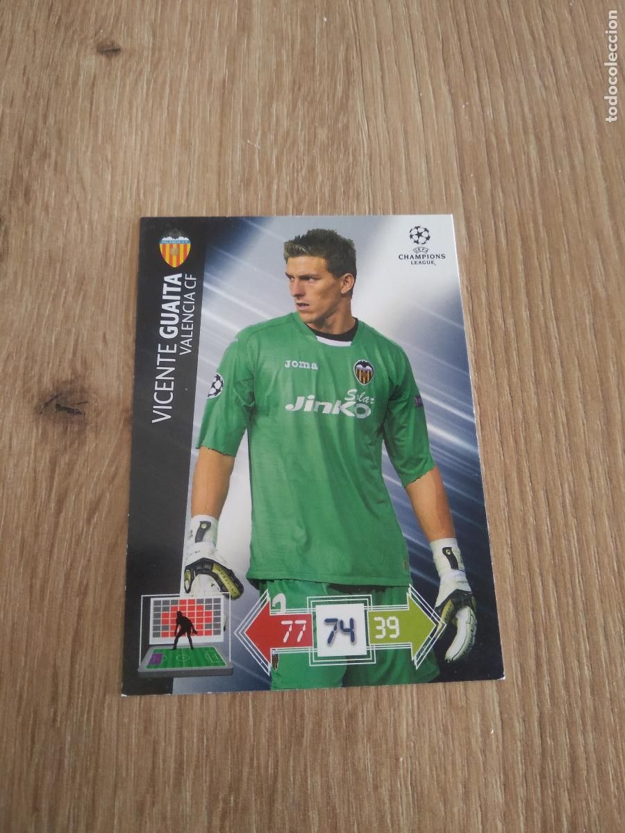 Football Stickers: GUAITA VALENCIA CROMO FUTBOL PANINI 12-13 UEFA CHAMPIONS LEAGUE ADRENALYN 2012-2013