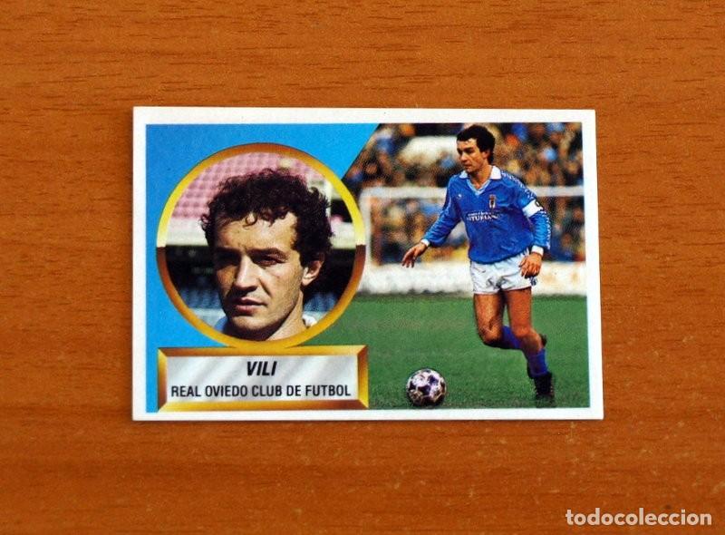 Football Stickers: Real Oviedo - Vili N&ordm; 6 - Ediciones Este Liga 1988-1989, 88-89 - Nunca pegado