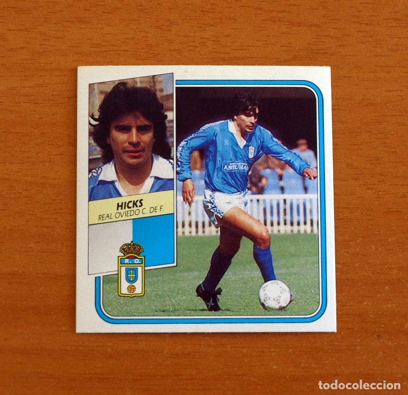 Football Stickers: Real Oviedo - Hicks - Ediciones Este Liga 1989-1990, 89-90 - Nunca pegado