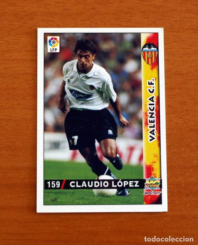 Fu&szlig;ball-Sticker: Valencia - N&ordm; 159 Claudio L&oacute;pez - Mundicromo Las Fichas de la Liga 1998-1999-98-99