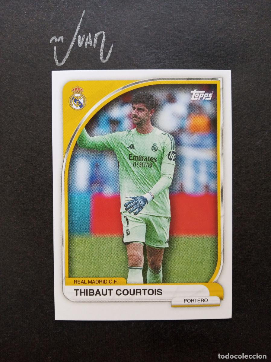 Cromos de F&uacute;tbol: N&ordm; 1 COURTOIS REAL MADRID BELGICA ⚽ TOPPS &reg; COLLECTOR TIN 2025 2026 25 26 NUEVO
