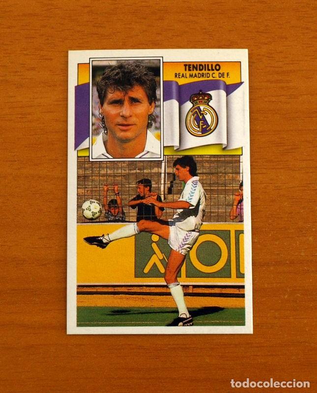 Cromos de Futebol: Real Madrid - Tendillo - Ediciones Este Liga 1990-1991, 90-91 - Nunca pegado
