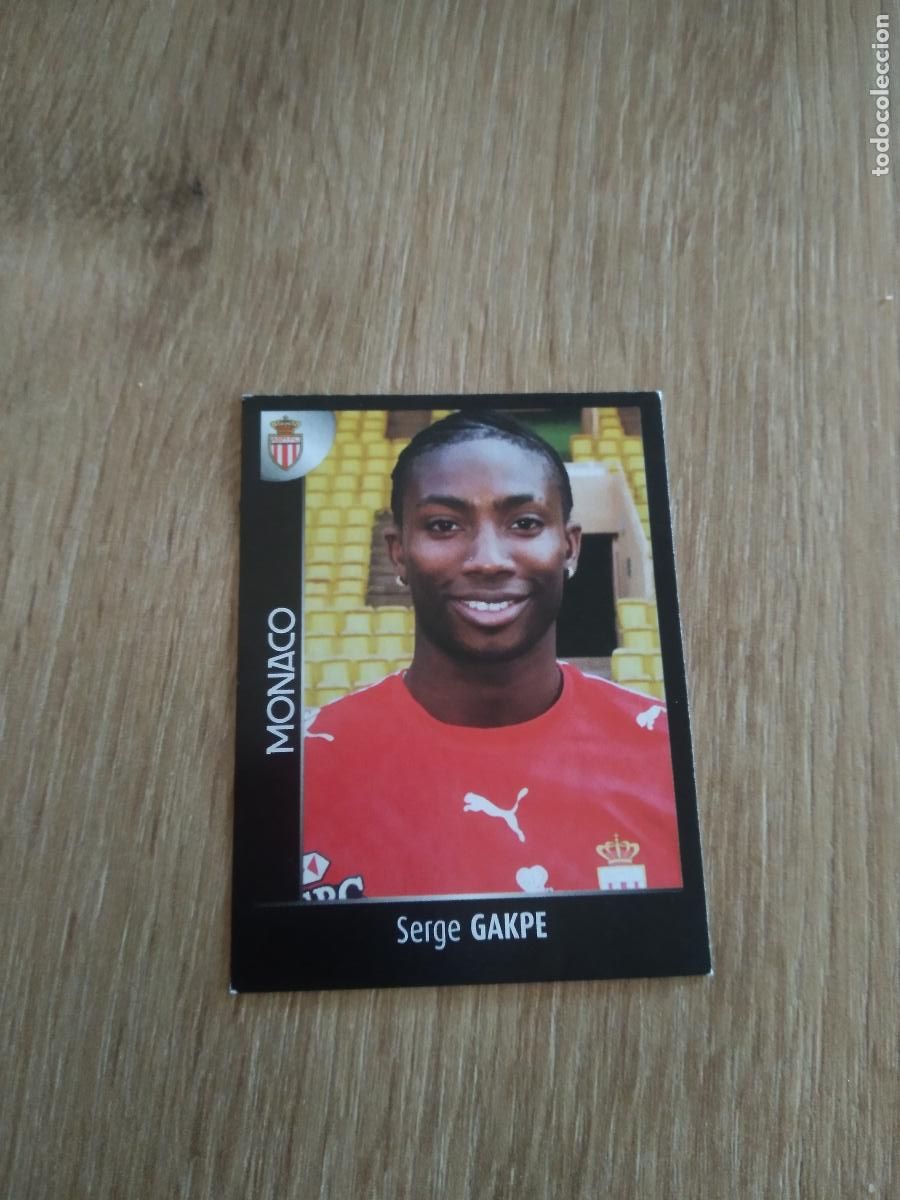 Cartes &agrave; collectionner de Football: 283 SERGE GAKPE MONACO CROMO FUTBOL PANINI FOOT LIGUE 1 2007-2008 LIGA FRANCIA 07-08