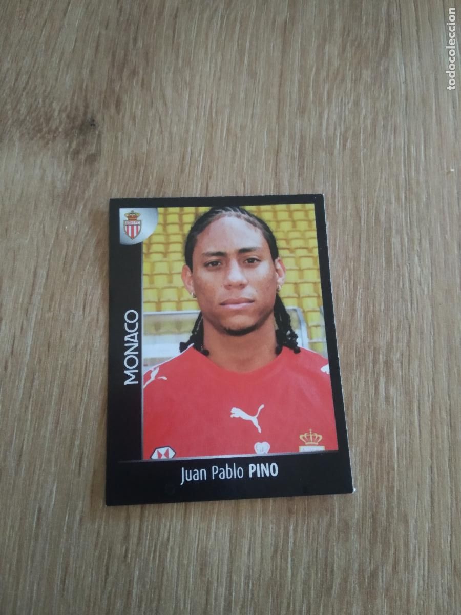 Cartes &agrave; collectionner de Football: 284 JUAN PABLO PINO MONACO CROMO FUTBOL PANINI FOOT LIGUE 1 2007-2008 LIGA FRANCIA 07-08