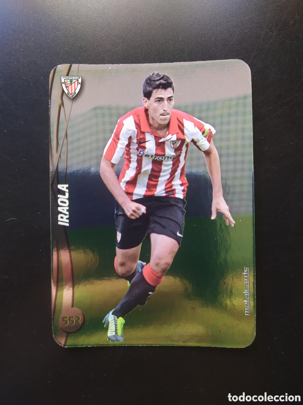 Cromos de f&uacute;tbol: Mundicromo fichas Liga 2014 2015 14 15 Iraola top brillo liso n&deg; 552 Athletic Bilbao