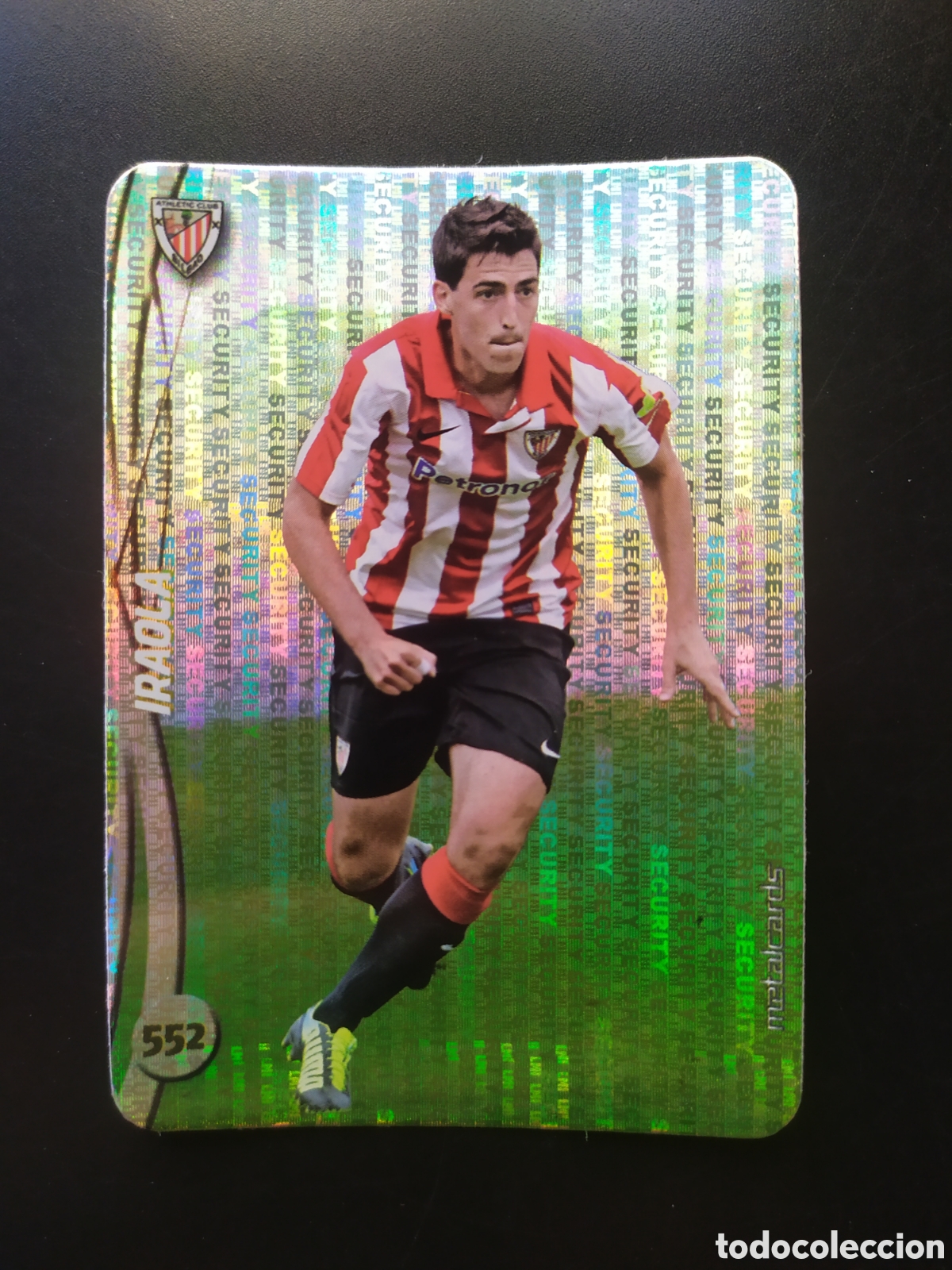 Cromos de f&uacute;tbol: Mundicromo fichas Liga 2014 2015 14 15 Iraola top brillo security n&deg; 552 Athletic Bilbao