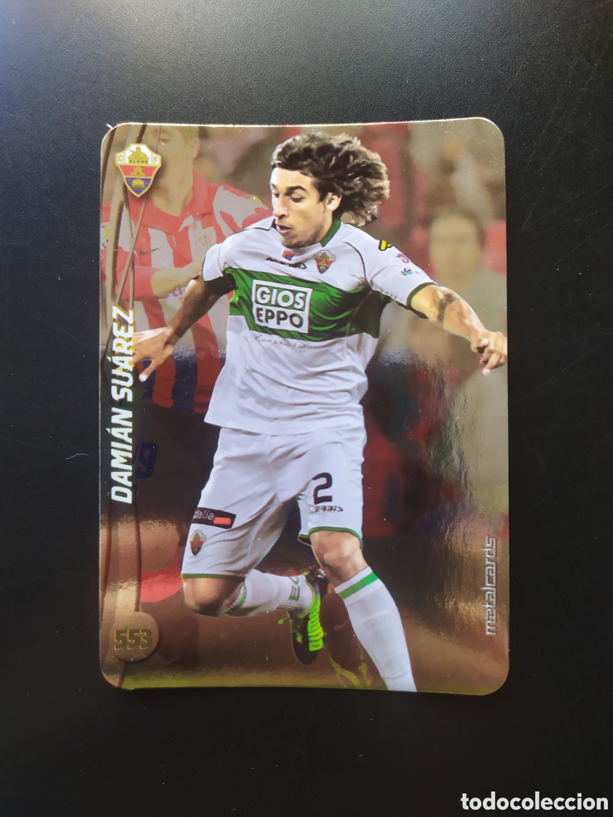 Cromos de f&uacute;tbol: Mundicromo fichas Liga 2014 2015 14 15 Damian Su&aacute;rez top brillo liso n&deg; 553 Elche