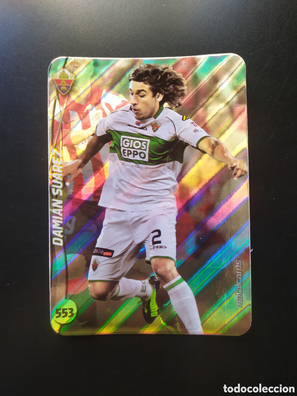 Cromos de f&uacute;tbol: Mundicromo fichas Liga 2014 2015 14 15 Damian Su&aacute;rez top brillo rayas n&deg; 553 Elche