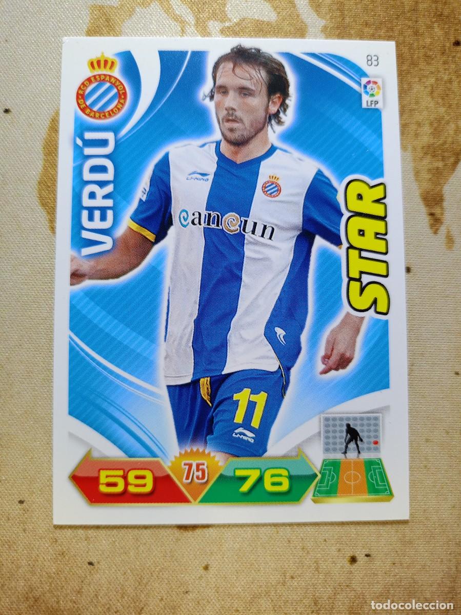 Figurine di Calcio: Espanyol 83 VERD&Uacute; Adrenalyn 2011-12