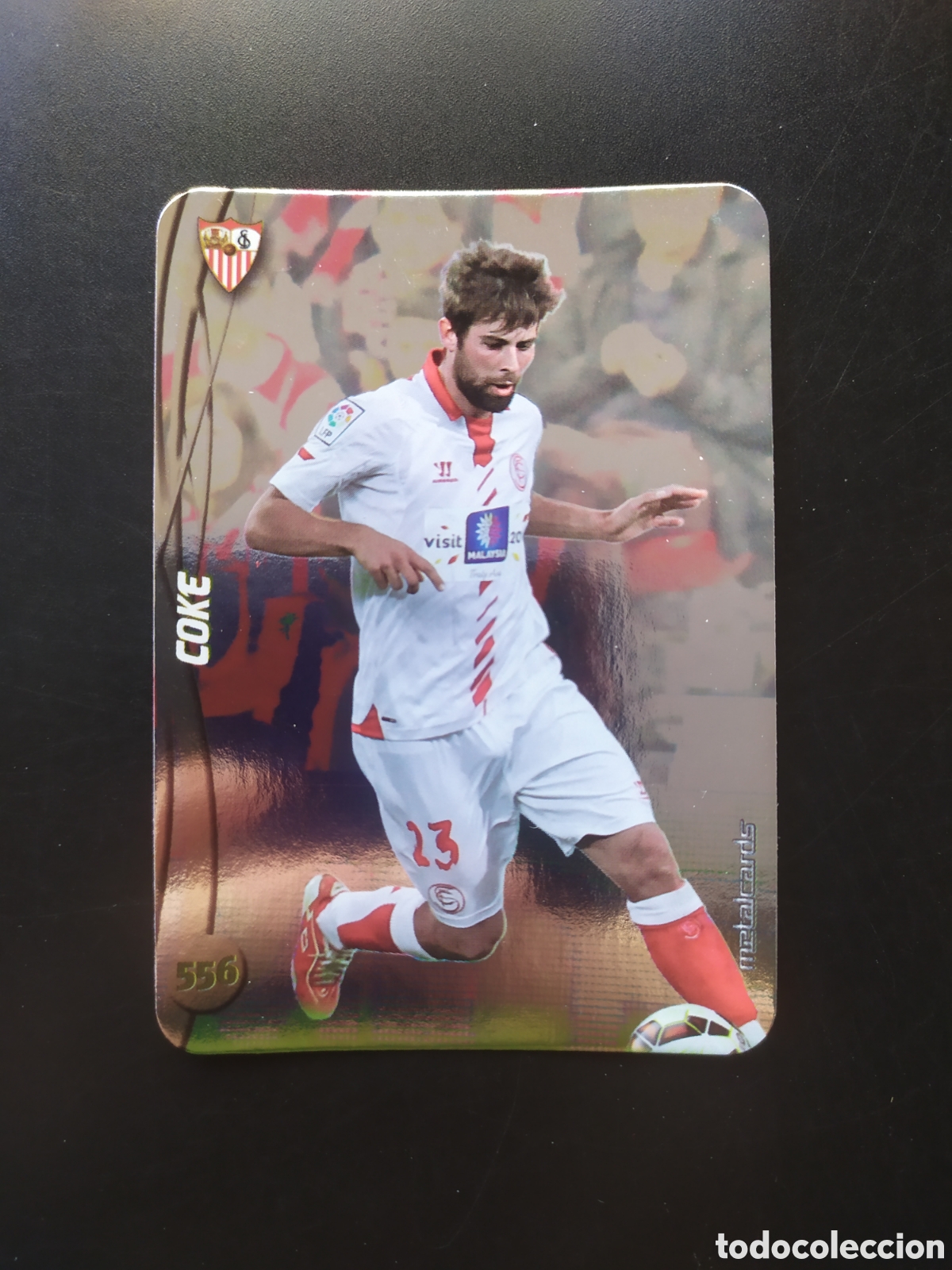 Cromos de f&uacute;tbol: Mundicromo fichas Liga 2014 2015 14 15 Coke top brillo liso n&deg; 556 Sevilla