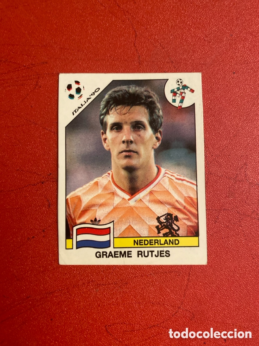 Cartes &agrave; collectionner de Football: Cromo panini mundial Italia 90 n&uacute;mero 407 Rutjes - Stickers album world cup Italy 1990