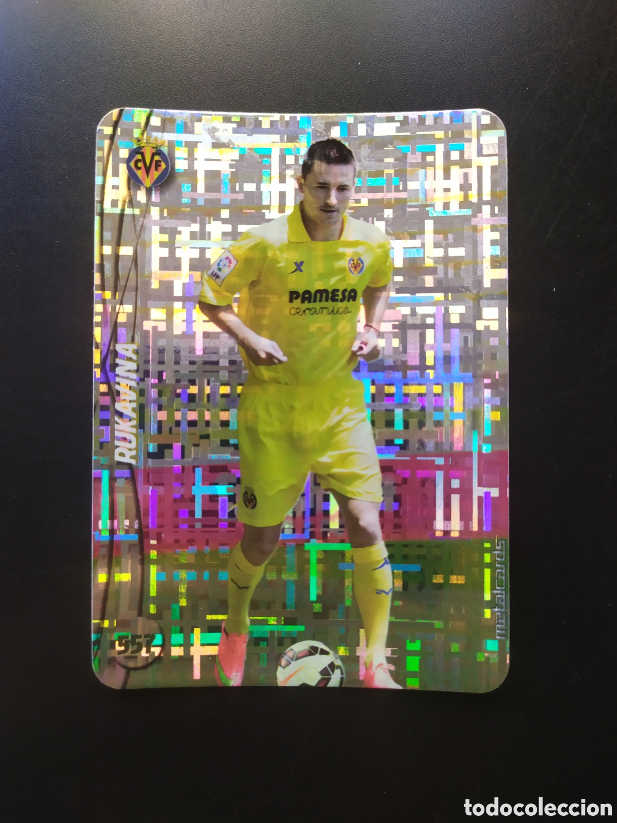Football Stickers: Mundicromo fichas Liga 2014 2015 14 15 Rukavina top brillo tetris n&deg; 557 Villarreal