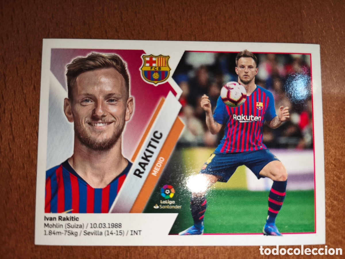 Cromos de F&uacute;tbol: Rakitic n&deg;10 liga este 19/20 Barcelona