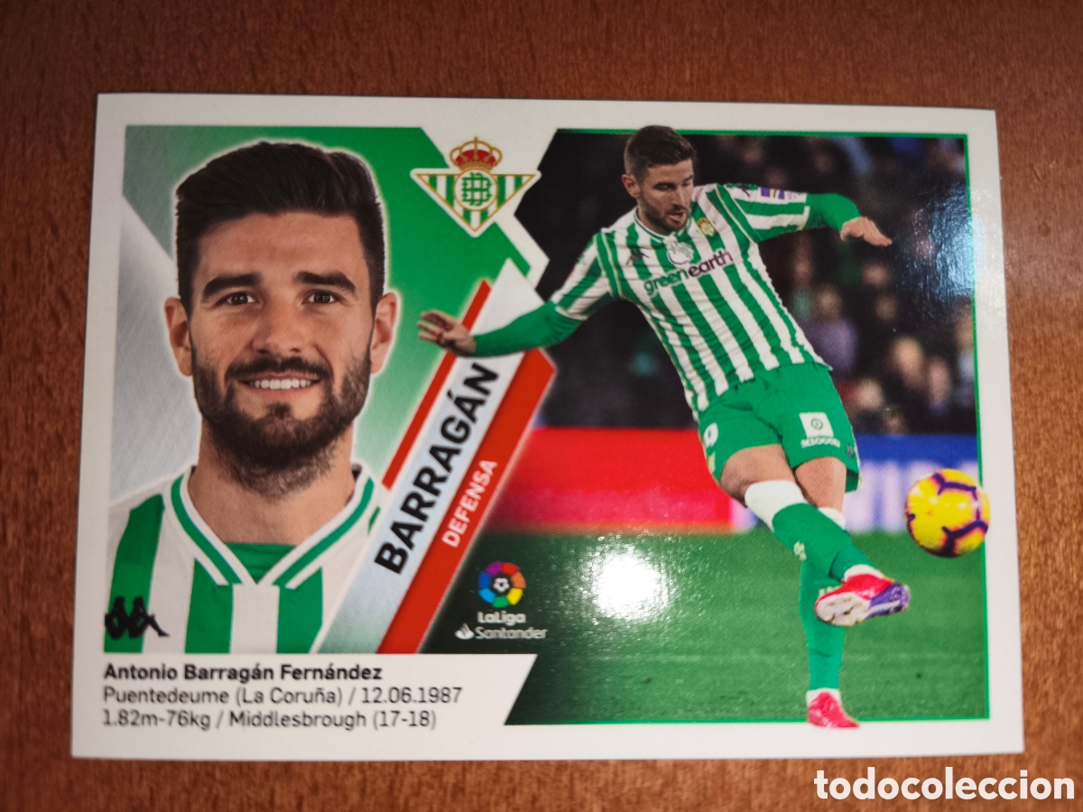Fu&szlig;ball-Sticker: Barrag&aacute;n n&deg;6B liga este 19/20 Real Betis