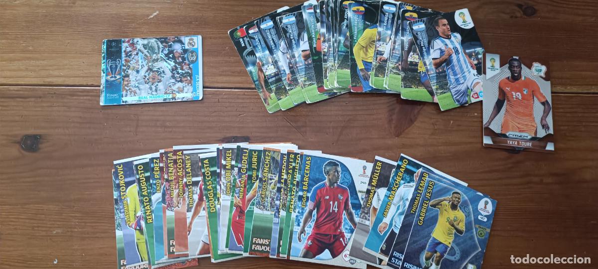 Football Stickers: LOTE CROMOS ADRENALYN 33 CROMOS MUNDIAL RUSIA 2018 - 25 CROMOS BRASIL 2014