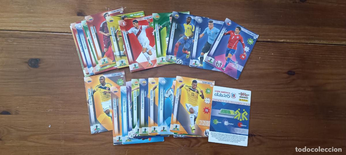 Fu&szlig;ball-Sticker: 25 CROMOS ADRENALYN COPA AMERICA CHILE 2015