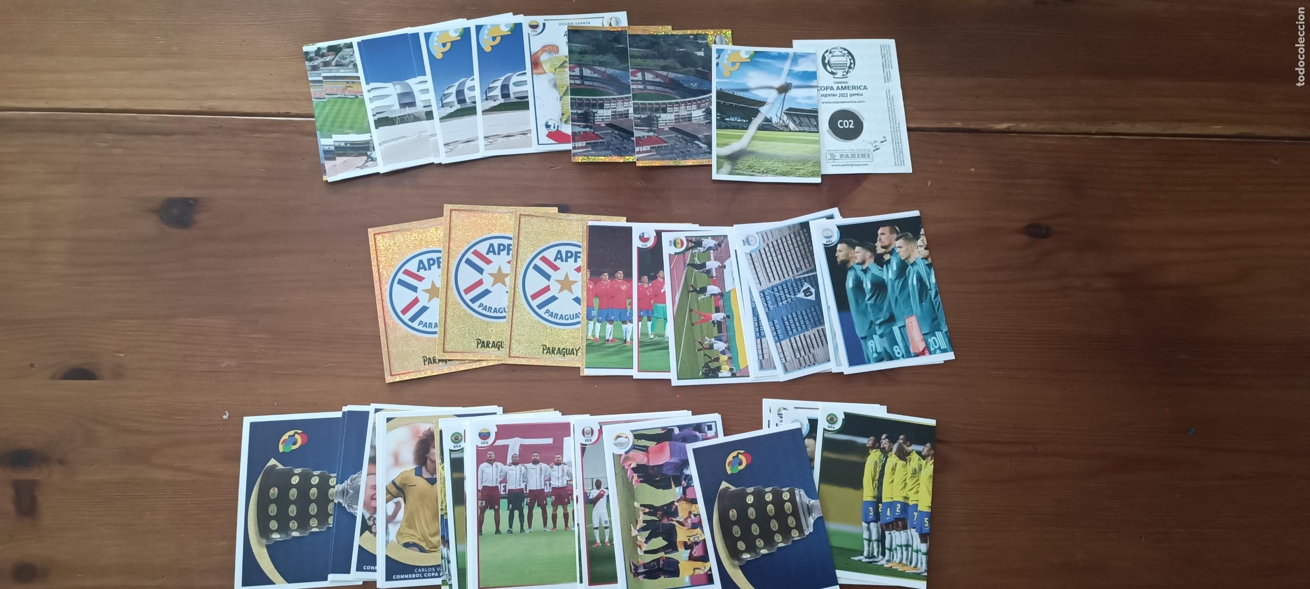 Fu&szlig;ball-Sticker: 50 CROMOS COPA AMERICA PANINI ARGENTINA 2021 OFERTA - HAY REPETIDOS