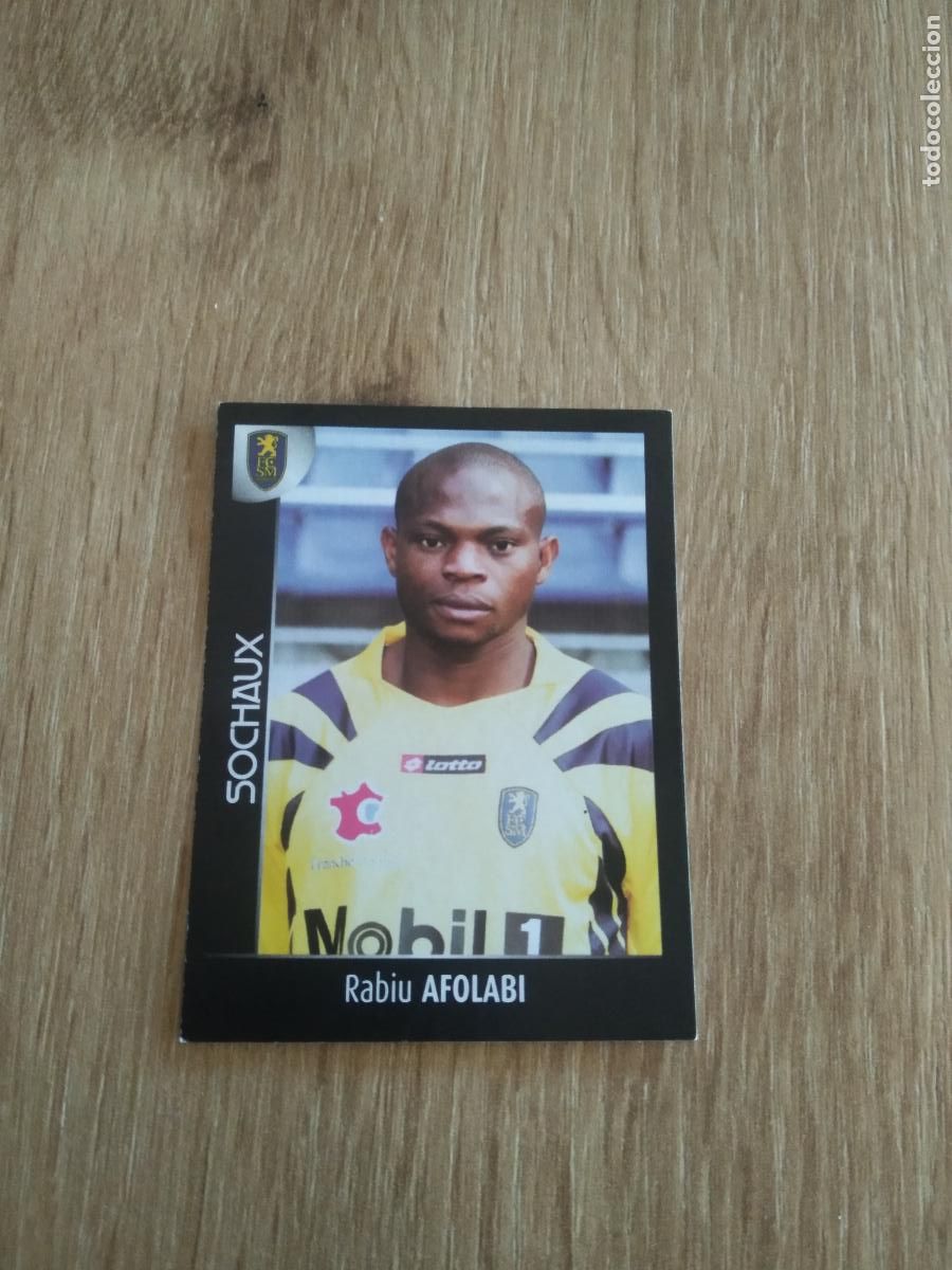 Fu&szlig;ball-Sticker: 424 RABIU AFOLABI SOCHAUX CROMO FUTBOL PANINI FOOT LIGUE 1 2007-2008 LIGA FRANCIA 07-08