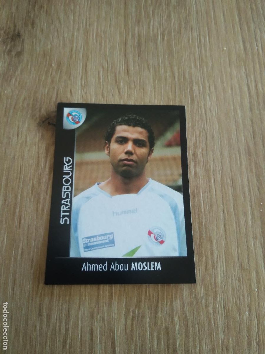 Fu&szlig;ball-Sticker: 450 AHMED ABOU MOSLEM STRASBOURG CROMO FUTBOL PANINI FOOT LIGUE 1 2007-2008 LIGA FRANCIA 07-08