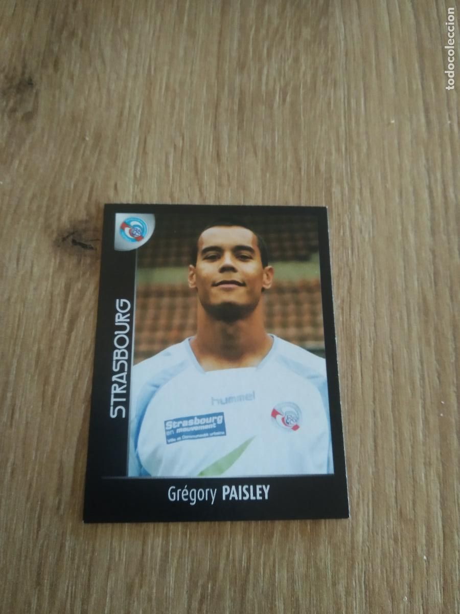 Fu&szlig;ball-Sticker: 454 GREGORY PAISLEY STRASBOURG CROMO FUTBOL PANINI FOOT LIGUE 1 2007-2008 LIGA FRANCIA 07-08