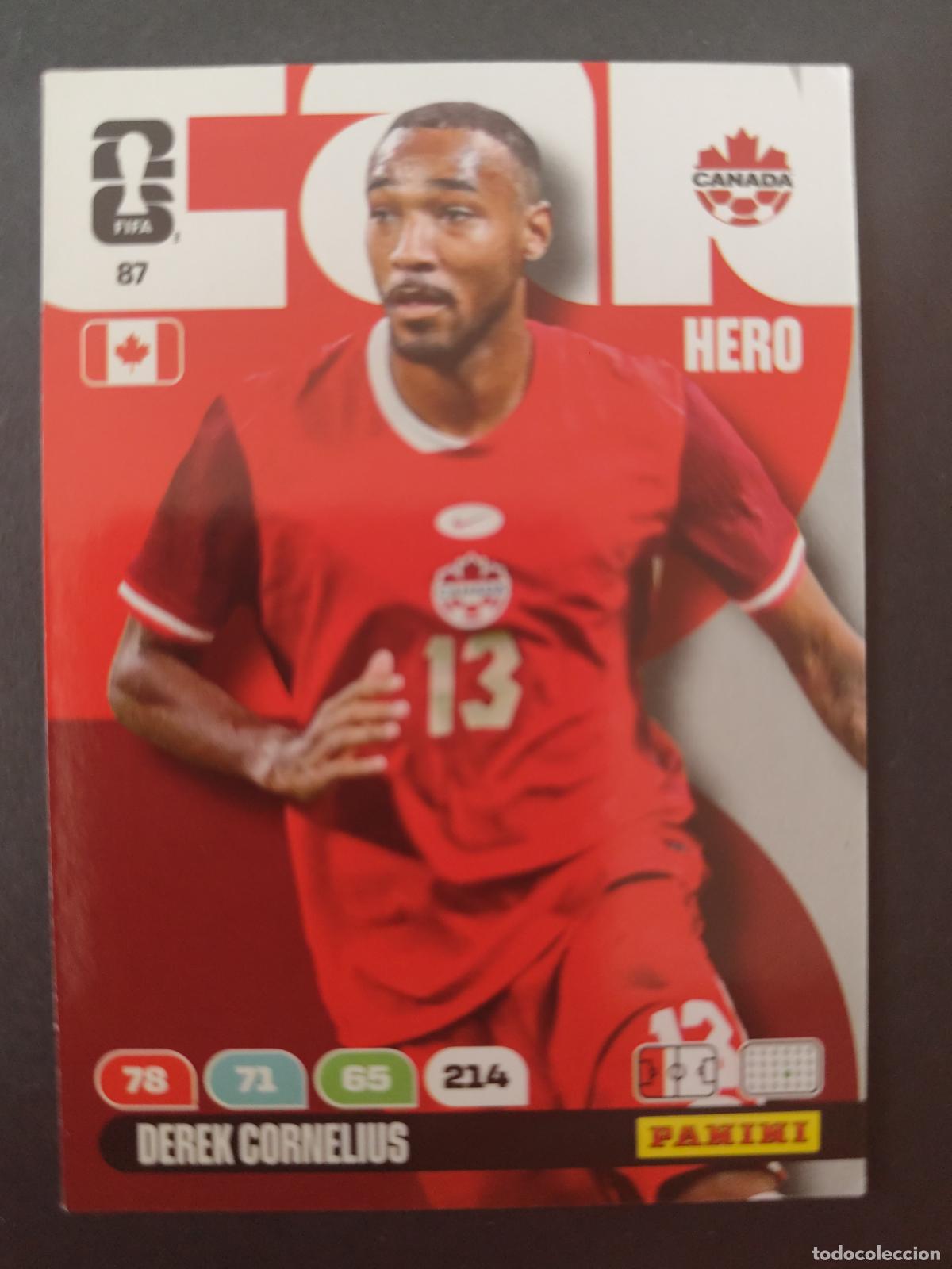 Cromos de Futebol: 87 DEREK CORNELIUS CANAD&Aacute; ADRENALYN MUNDIAL FIFA WORLD CUP 2026 PANINI