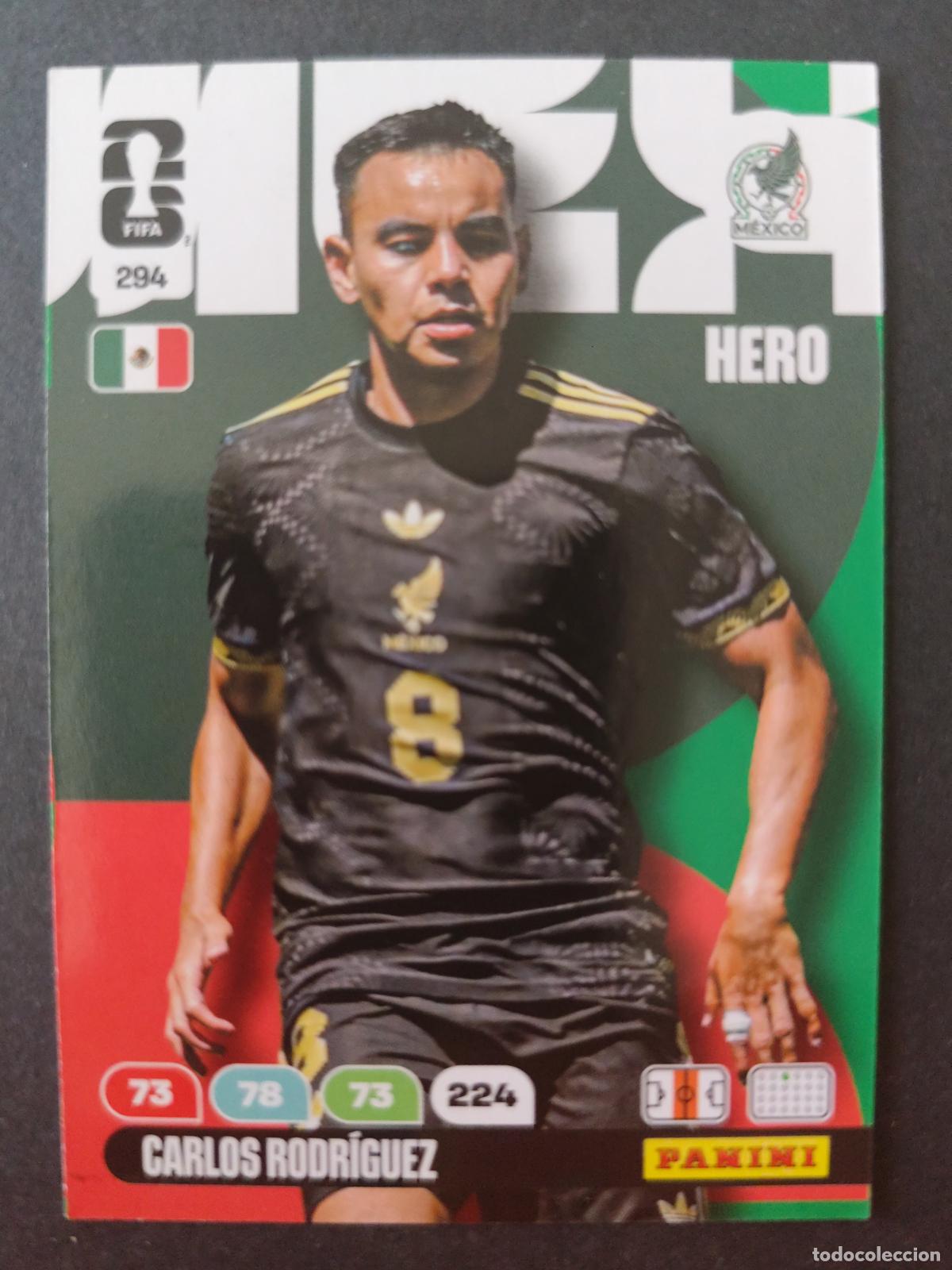Cromos de F&uacute;tbol: 294 CARLOS RODR&Iacute;GUEZ M&Eacute;XICO ADRENALYN MUNDIAL FIFA WORLD CUP 2026 PANINI