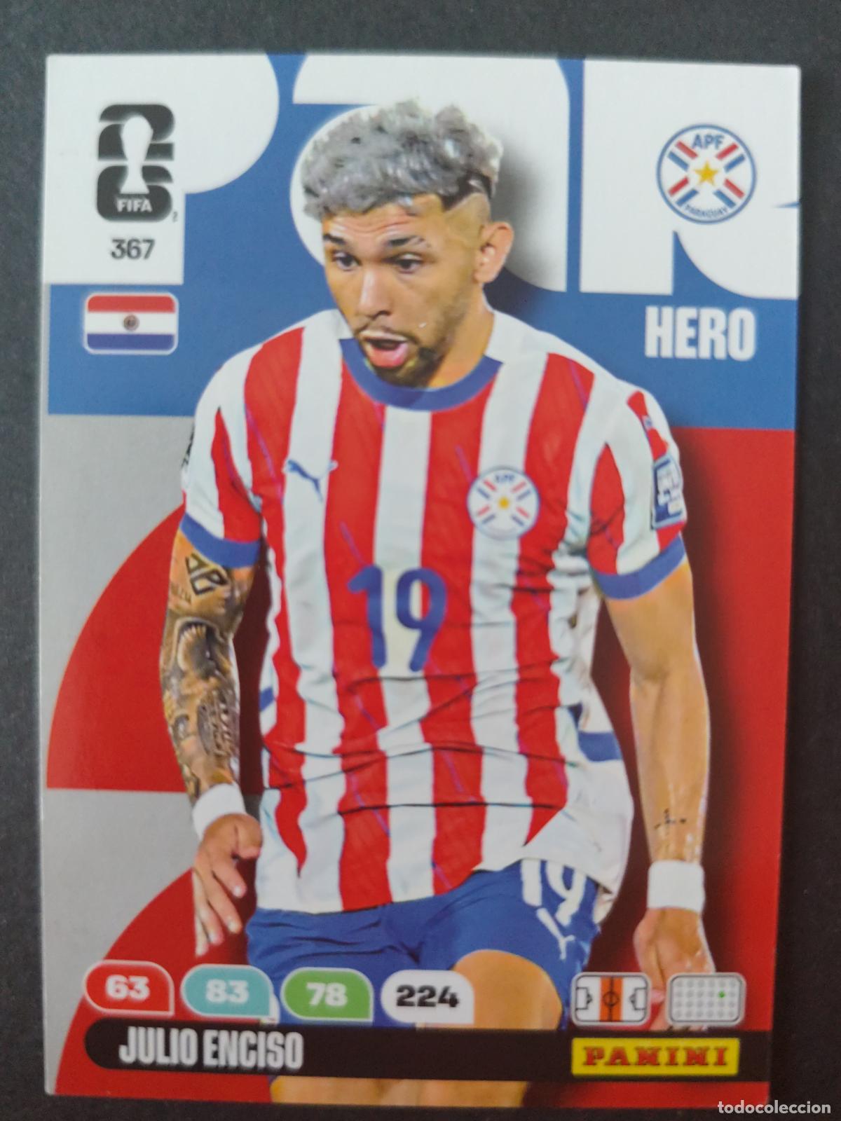 Cromos de Futebol: 367 JULIO ENCISO PARAGUAY ADRENALYN MUNDIAL FIFA WORLD CUP 2026 PANINI