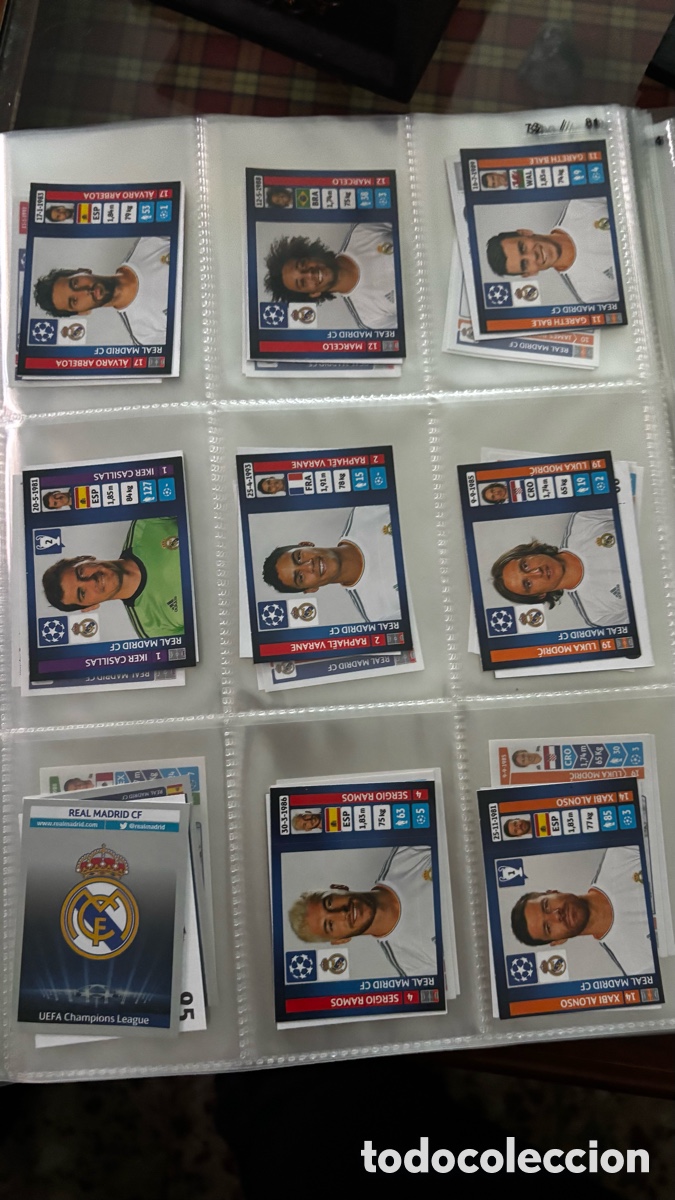 Cromos de F&uacute;tbol: Real Madrid 13/14 Champions League stickers