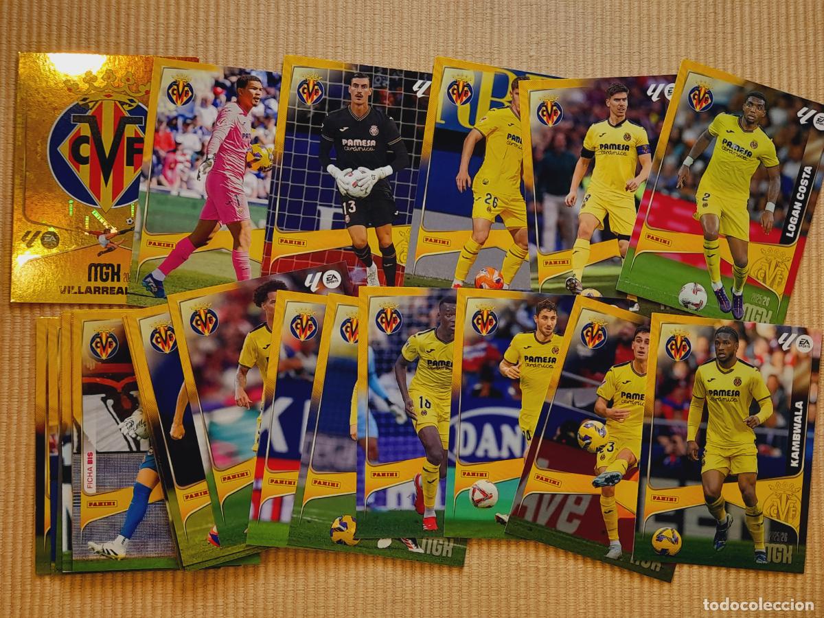 Fu&szlig;ball-Sticker: LOTE 28 CARS VILLARREAL CF (EQUIPO COMPLETO) LIGA 25-26 (2025 2026) MEGACRACKS MGK