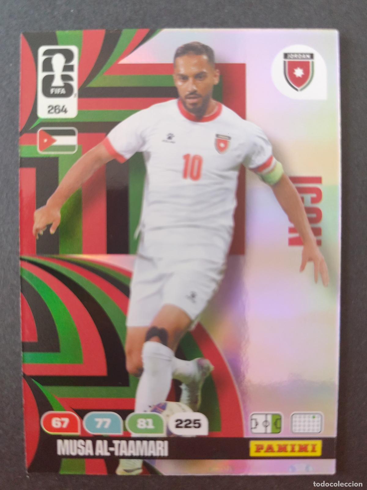 Cromos de F&uacute;tbol: 264 MUSA AL-TAAMARI ICON JORDANIA ADRENALYN MUNDIAL FIFA WORLD CUP 2026 PANINI