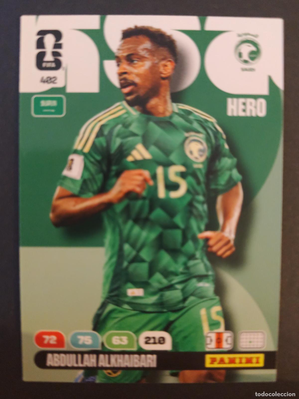 Cromos de Futebol: 402 ABDULLAH AL-KHAIBARI ARABIA SAUD&Iacute; ADRENALYN MUNDIAL FIFA WORLD CUP 2026 PANINI